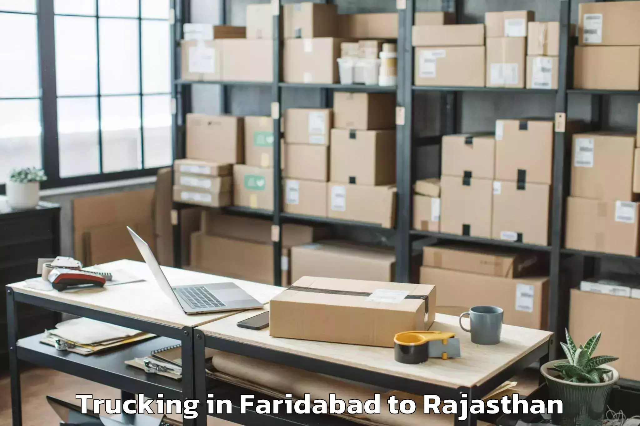 Faridabad to Barmer Trucking